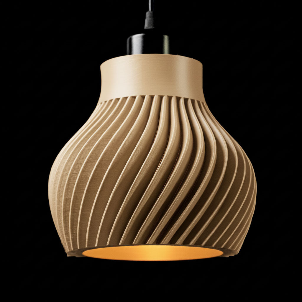 HelixGlow - 3D-Printed Light Shade