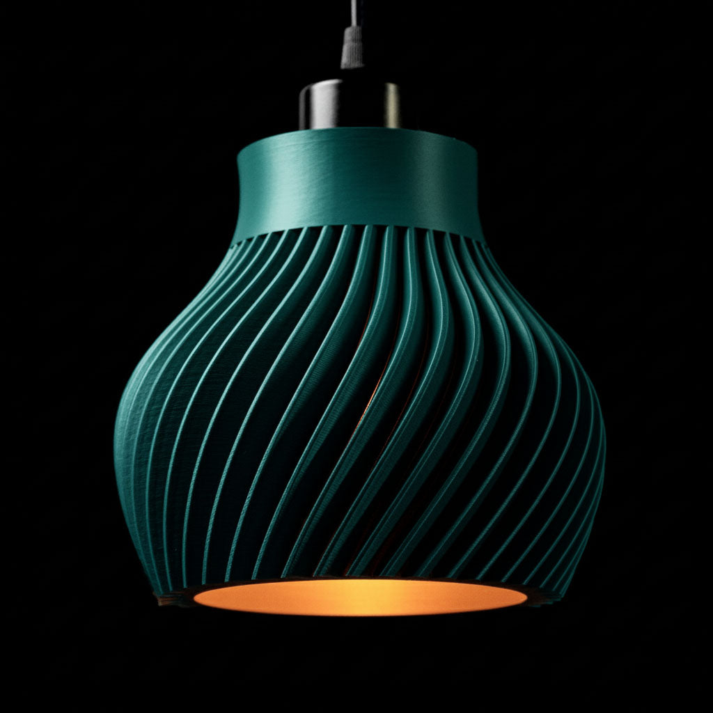HelixGlow - 3D-Printed Light Shade